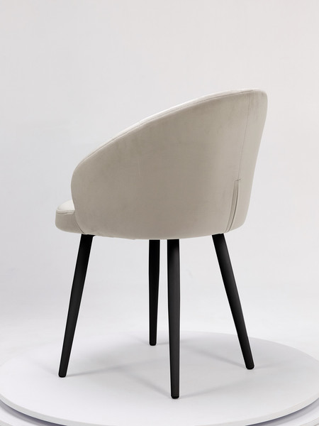 Изображение товара Стул Памир Зефир  (светло-бежевый/черный)