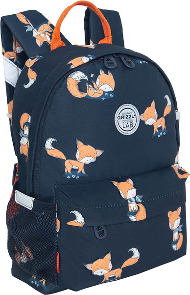 Изображение товара Детский рюкзак Grizzly RK-478-7 (синий/лисички)