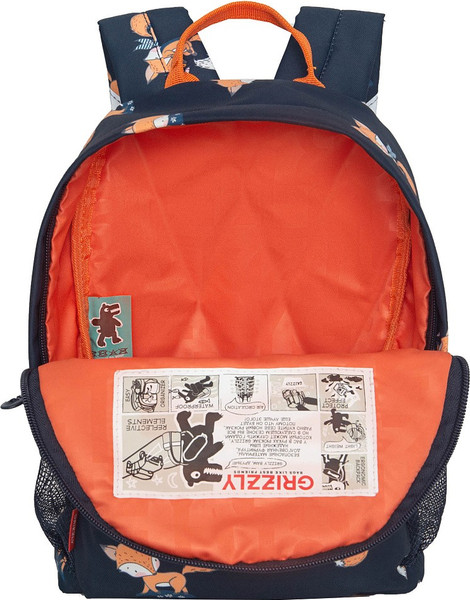 Изображение товара Детский рюкзак Grizzly RK-478-7 (синий/лисички)