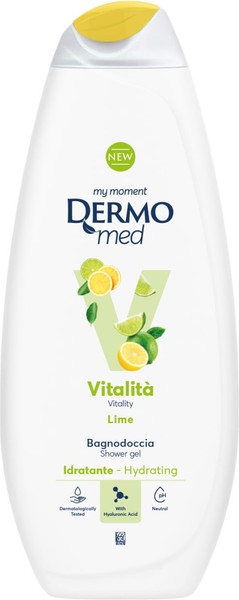 Изображение товара Гель для душа Dermomed Vitality с лаймом (450мл)