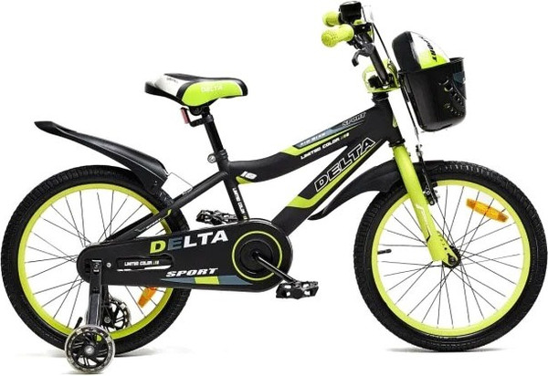 Изображение товара Детский велосипед DeltA Sport 1805 (18, зеленый, разобранный, в коробке)