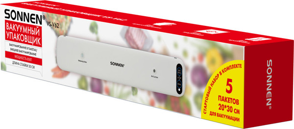 Изображение товара Вакуумный упаковщик Sonnen VS-V62 / 456337