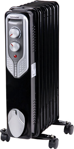 Изображение товара Масляный радиатор Sonnen DFN-07BL / 455310 (черный)