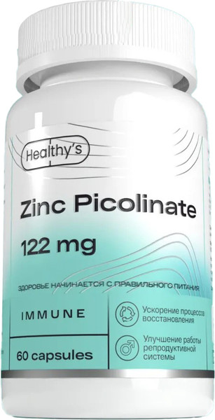 Изображение товара Минерал Healthys Цинк пиколинат (60 капсул)