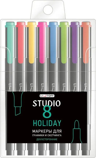 Изображение товара Набор маркеров Listoff Studio. Holiday / НМД80044