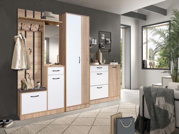 Изображение товара Секция в прихожую Мебель-Класс Дейтон (белый/дуб сонома)