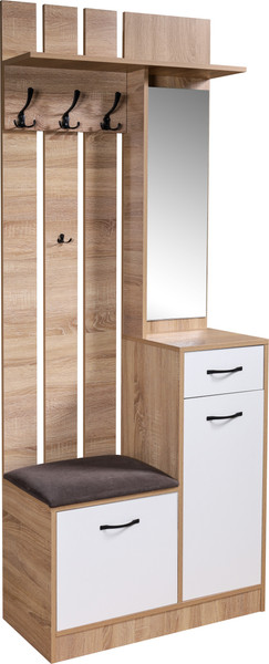 Изображение товара Секция в прихожую Мебель-Класс Дейтон (белый/дуб сонома)