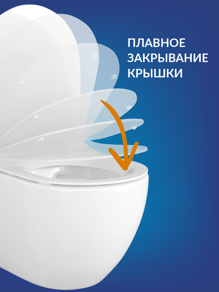 Изображение товара Унитаз подвесной с инсталляцией Cersanit Carina New Clean On с инстал. Link Pro (с кнопкой Twins 63535 белый/золото)