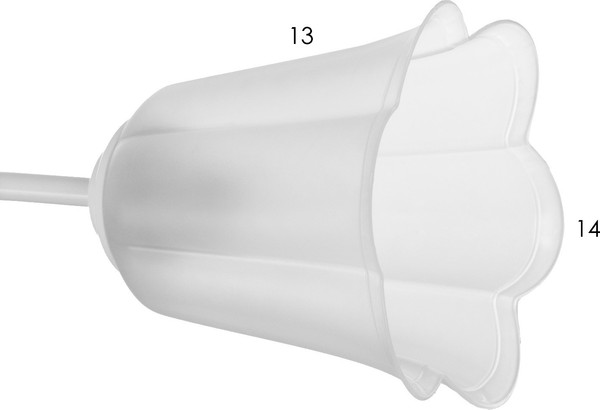 Изображение товара Потолочный светильник BayerLux Онлайн Цветок 9095860 (белый/прозрачный)