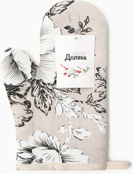 Изображение товара Рукавица-прихватка Доляна Цветы / 10513421