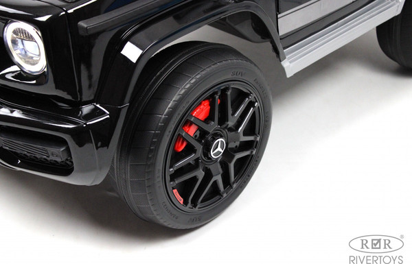 Изображение товара Детский автомобиль RiverToys Mercedes-Benz G63 / K999KK (черный глянец)