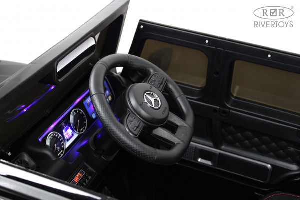 Изображение товара Детский автомобиль RiverToys Mercedes-Benz G63 / K999KK (черный глянец)