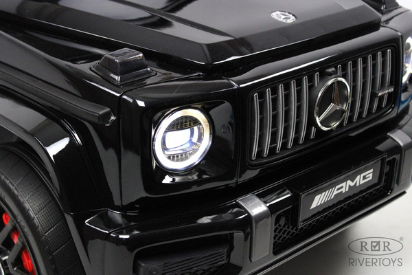 Изображение товара Детский автомобиль RiverToys Mercedes-Benz G63 / K999KK (черный глянец)