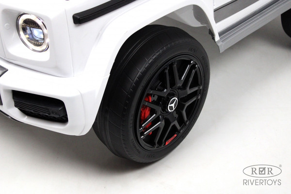 Изображение товара Детский автомобиль RiverToys Mercedes-Benz G63 4WD / K999KK (белый)