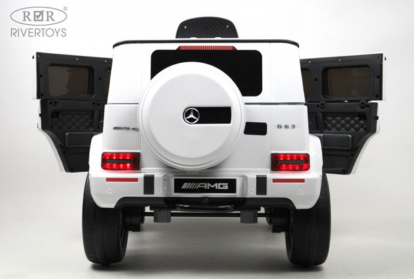 Изображение товара Детский автомобиль RiverToys Mercedes-Benz G63 4WD / K999KK (белый)