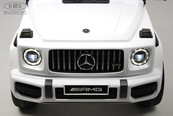 Изображение товара Детский автомобиль RiverToys Mercedes-Benz G63 4WD / K999KK (белый)