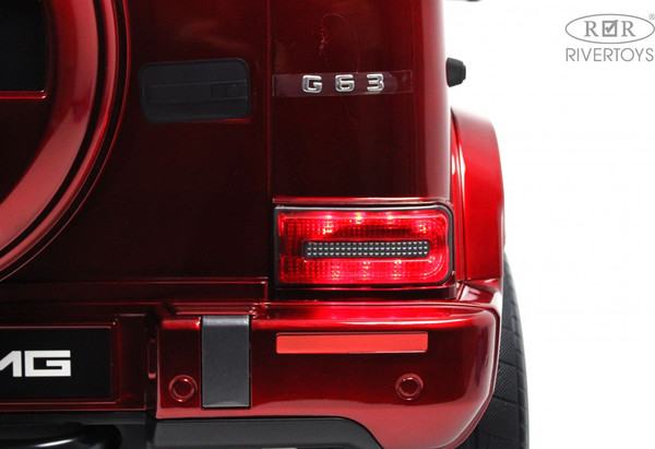 Изображение товара Детский автомобиль RiverToys Mercedes-Benz G63 4WD / K999KK (вишневый глянец)