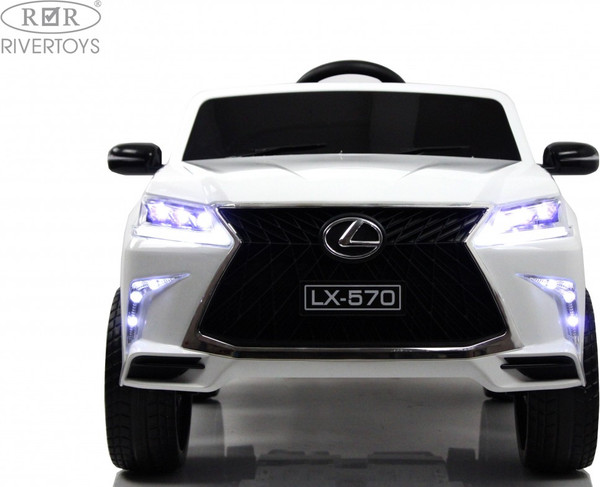 Изображение товара Детский автомобиль RiverToys Lexus 570 / E555EE (белый)