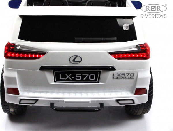 Изображение товара Детский автомобиль RiverToys Lexus 570 / E555EE (белый)