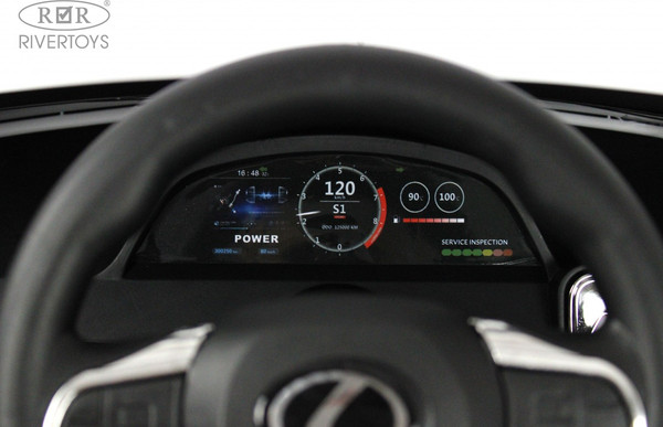 Изображение товара Детский автомобиль RiverToys Lexus 570 / E555EE (белый)