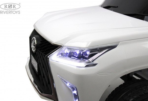 Изображение товара Детский автомобиль RiverToys Lexus 570 / E555EE (белый)