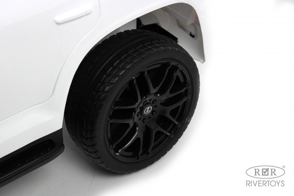 Изображение товара Детский автомобиль RiverToys Lexus 570 / E555EE (белый)