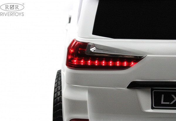 Изображение товара Детский автомобиль RiverToys Lexus 570 / E555EE (белый)