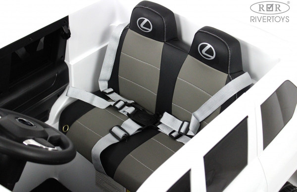 Изображение товара Детский автомобиль RiverToys Lexus 570 / E555EE (белый)
