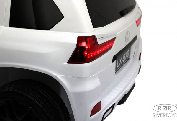 Изображение товара Детский автомобиль RiverToys Lexus 570 / E555EE (белый)