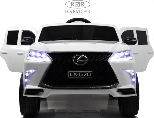 Изображение товара Детский автомобиль RiverToys Lexus 570 / E555EE (белый)