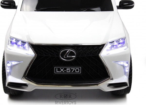 Изображение товара Детский автомобиль RiverToys Lexus 570 / E555EE (белый)
