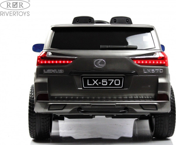 Изображение товара Детский автомобиль RiverToys Lexus 570 / E555EE (серый глянец)