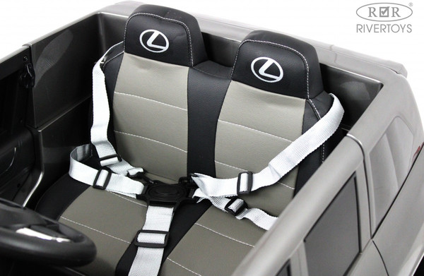 Изображение товара Детский автомобиль RiverToys Lexus 570 / E555EE (серый глянец)