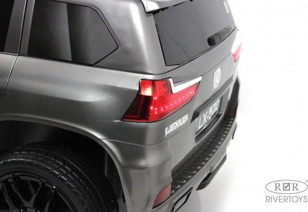 Изображение товара Детский автомобиль RiverToys Lexus 570 / E555EE (серый глянец)