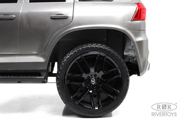 Изображение товара Детский автомобиль RiverToys Lexus 570 / E555EE (серый глянец)