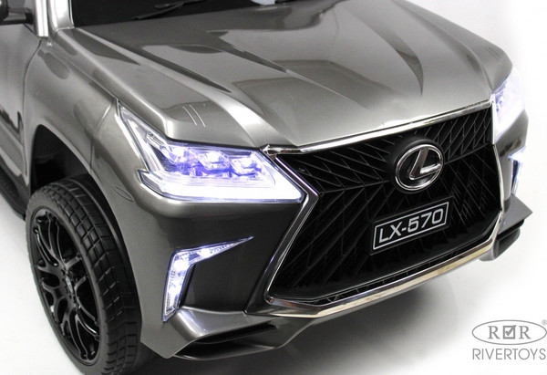 Изображение товара Детский автомобиль RiverToys Lexus 570 / E555EE (серый глянец)