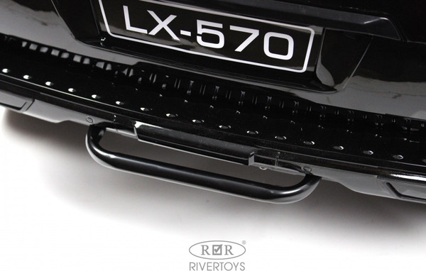 Изображение товара Детский автомобиль RiverToys Lexus 570 / E555EE (черный глянец)