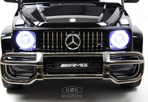 Изображение товара Детский автомобиль RiverToys Mercedes-AMG G63 / S307 (черный глянец)