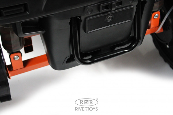 Изображение товара Детский автомобиль RiverToys E007EE (серый/оранжевый)