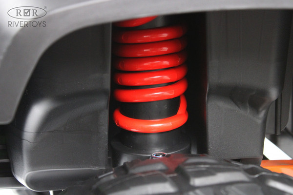 Изображение товара Детский автомобиль RiverToys E007EE (серый/оранжевый)