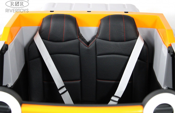 Изображение товара Детский автомобиль RiverToys E007EE (серый/оранжевый)