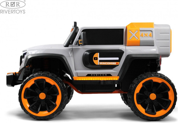 Изображение товара Детский автомобиль RiverToys E007EE (серый/оранжевый)