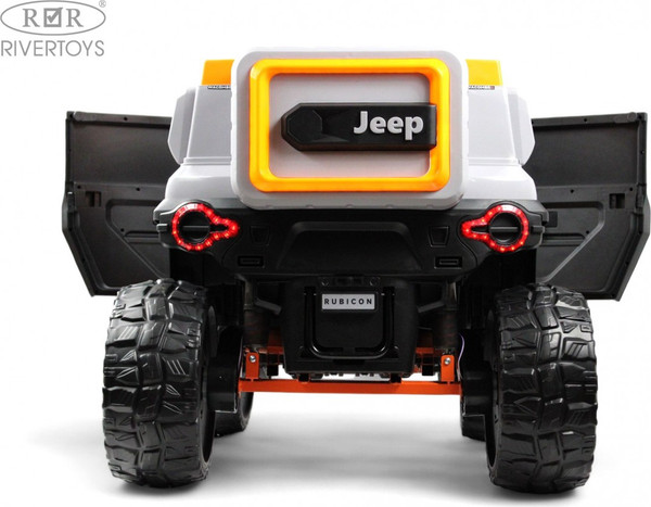Изображение товара Детский автомобиль RiverToys E007EE (серый/оранжевый)