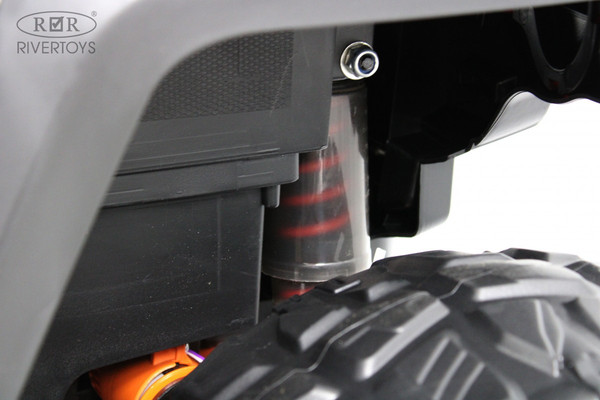 Изображение товара Детский автомобиль RiverToys E007EE (серый/оранжевый)