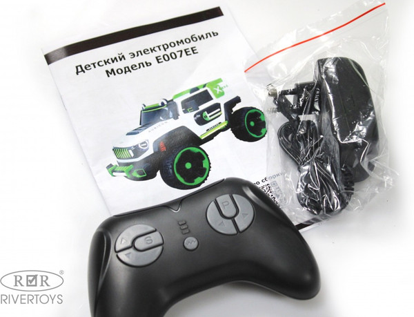 Изображение товара Детский автомобиль RiverToys E007EE (серый/оранжевый)