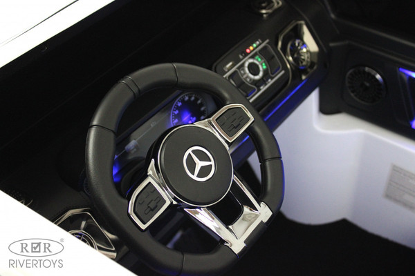 Изображение товара Детский автомобиль RiverToys Mercedes-AMG G63 24V / G111GG (белый)