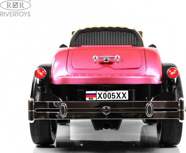 Изображение товара Детский автомобиль RiverToys X005XX (черный/розовый)