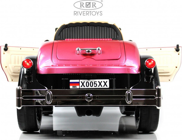 Изображение товара Детский автомобиль RiverToys X005XX (черный/розовый)