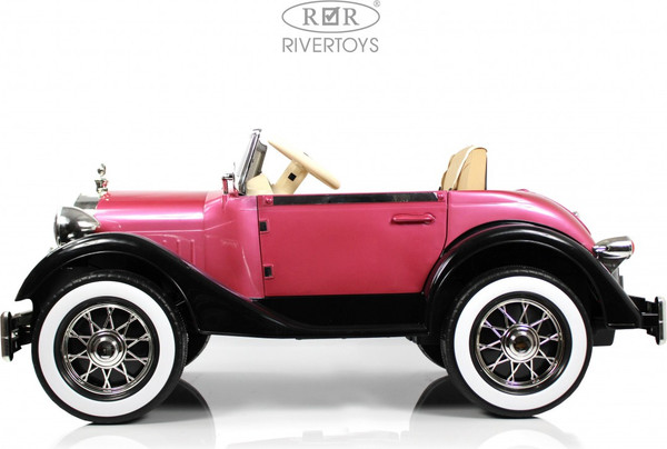 Изображение товара Детский автомобиль RiverToys X005XX (черный/розовый)