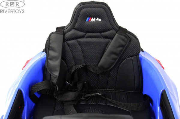 Изображение товара Детский автомобиль RiverToys BMW M4 / A004AA (синий)